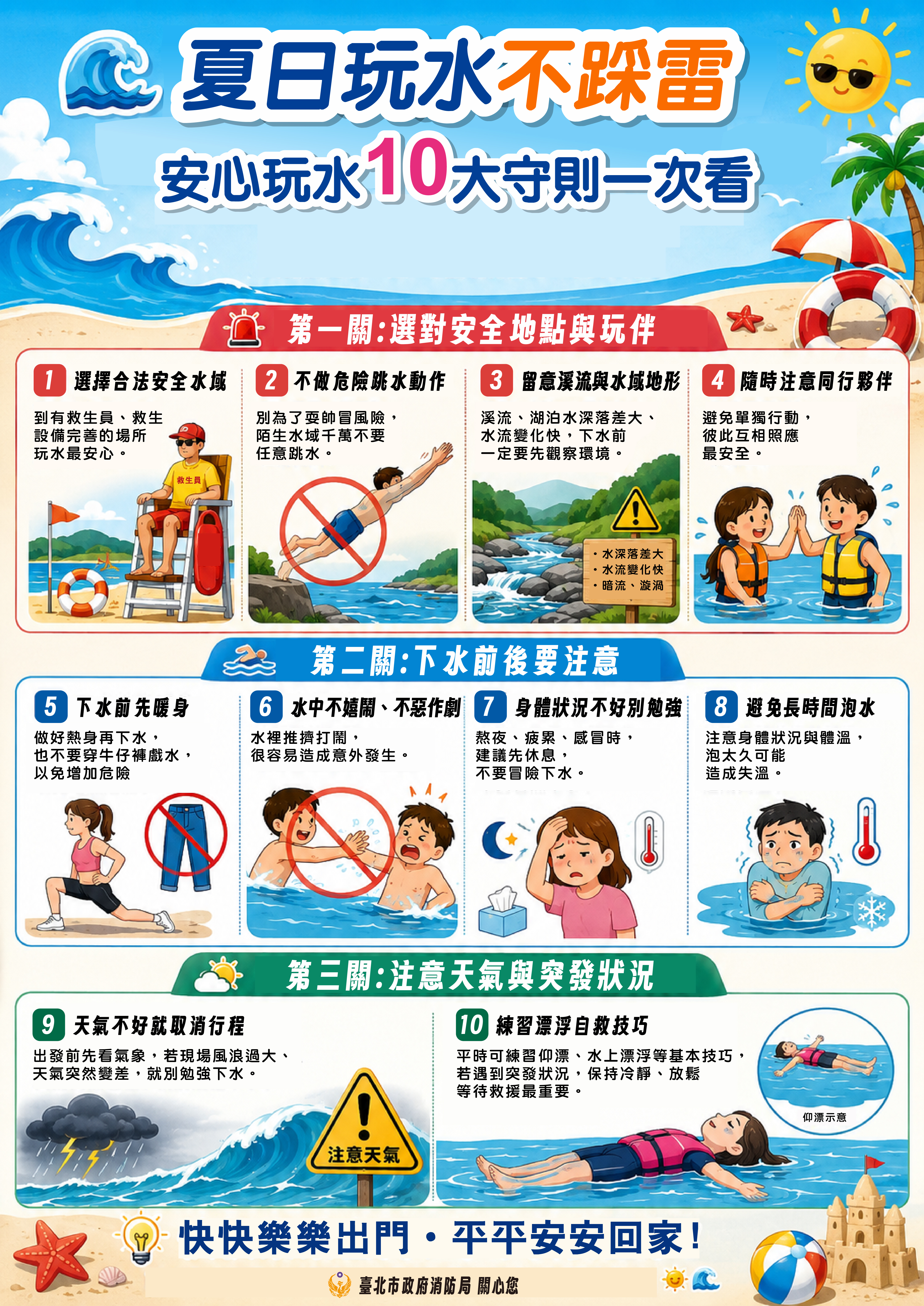 安心玩水